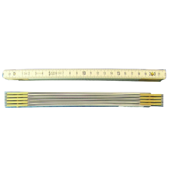 Double-mètre pliable aluminium