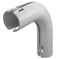 Equerre 90° pour tube IRL fendu