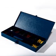 Coffret métallique d’assortiment de cosses et fiches préisolées à sertir (350)