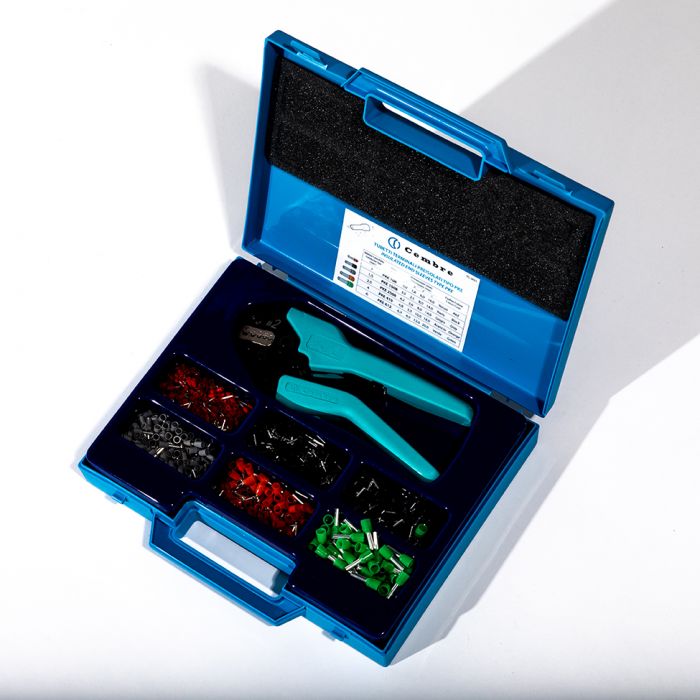 Coffret D'assortiment De Sertissage Avec Pince à Sertir 97 53 18 Et Embouts Isoles