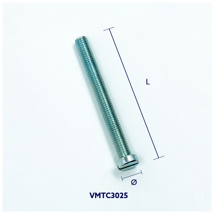 Vis métaux tête cylindrique fendue - acier zingué