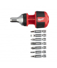 Tournevis-compact-à-cliquet-8-en-1-et-ses-embouts
