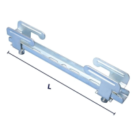 Kit attache crampon moyen avec rail de 30 x 15 mm