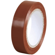 Adhésif électricien standard marron 15mm x 10m