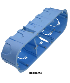 Boîte cloison sèche Ø 67 mm, hauteur 50 mm triple